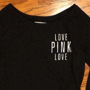PINK by VS Black Long Sleeve Sweatshirt